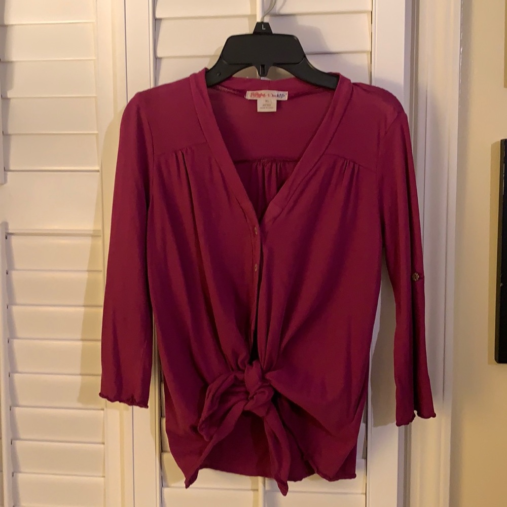 Girls wrap top.